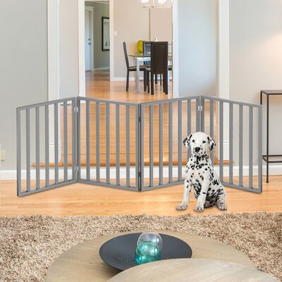 Petmaker Panel Wooden Free Standing Pet Gate & Reviews | Wayfair